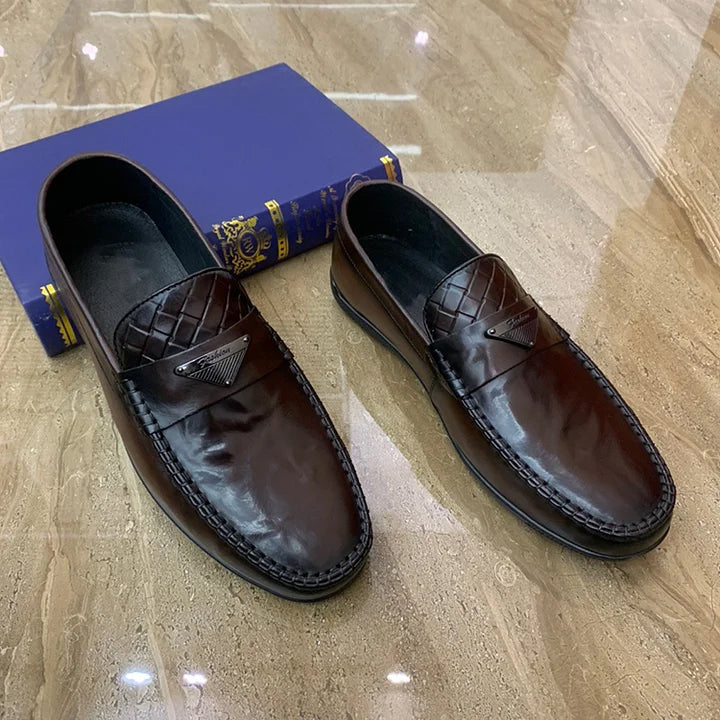 Soft Leather Casual Penny Loafers