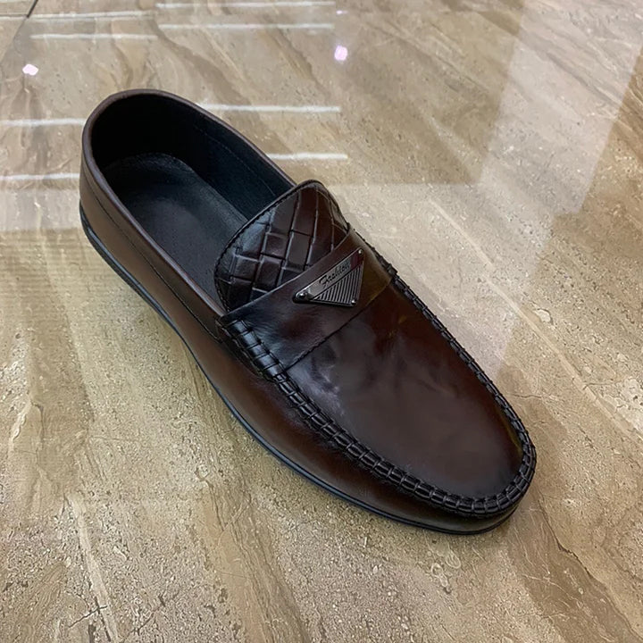 Soft Leather Casual Penny Loafers