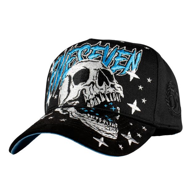 Skull Stars Blue Cap