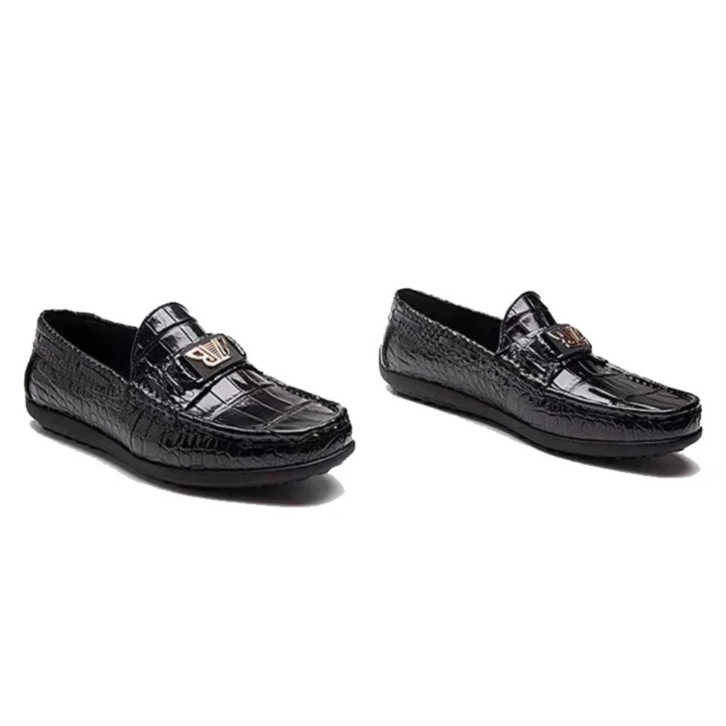 Crocodile Soft Sole Formal Handmade Leather Shoes