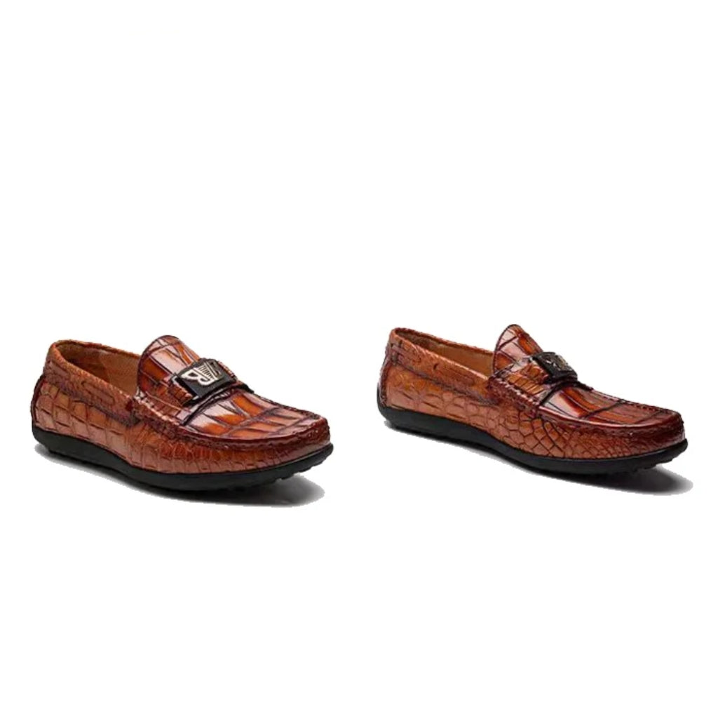 Crocodile Soft Sole Formal Handmade Leather Shoes