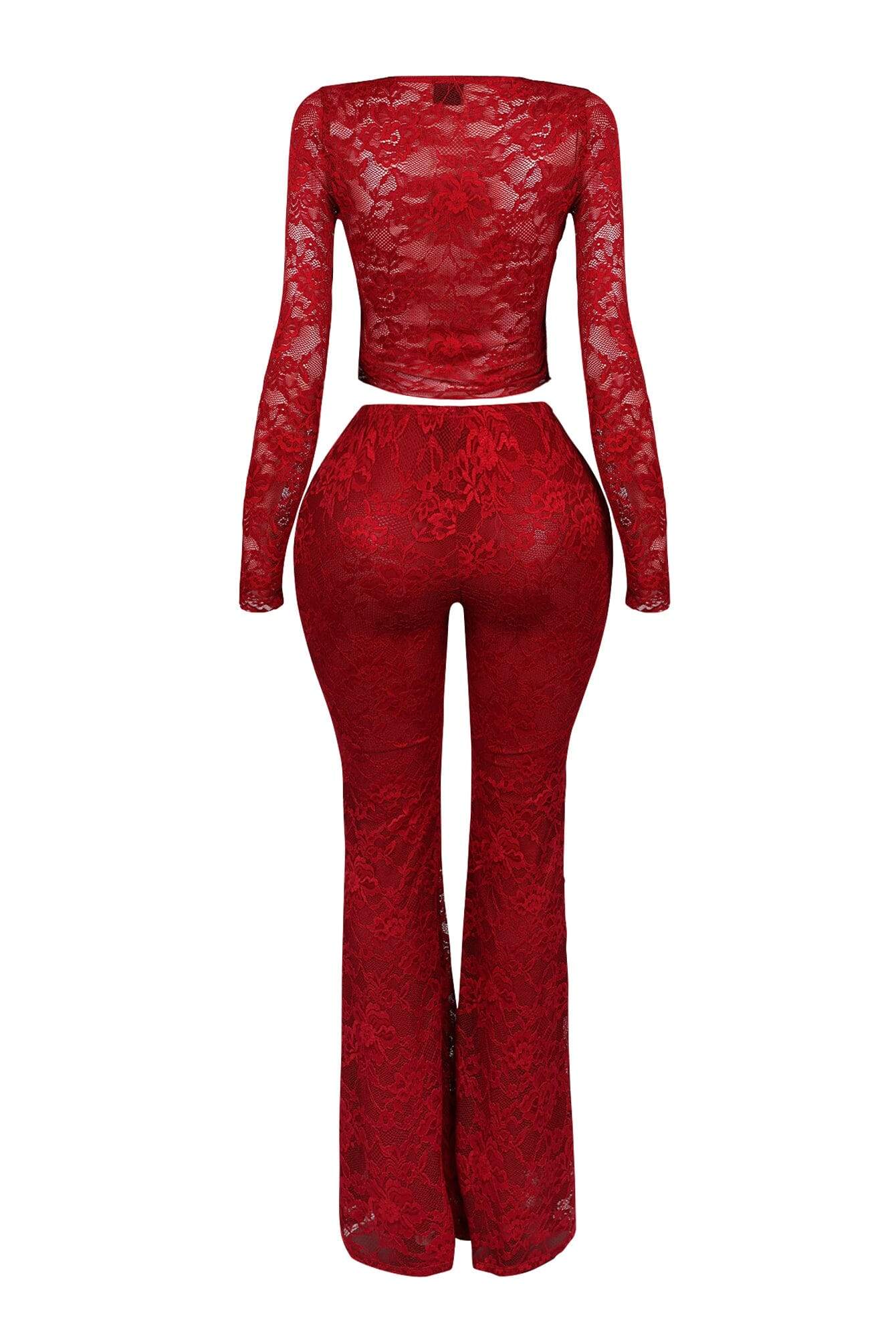 Designer Red Cutout Suit