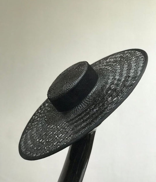 (⏰Big Sale)Black Large Brimmed Hat